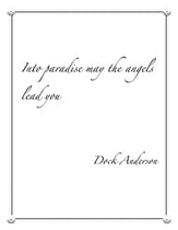 Into paradise may the angels lead you Unison choral sheet music cover